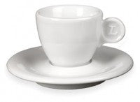 Lucaffe total white cappuccino cup & Saucer. RRP $29.95 Christmas Special $14.95