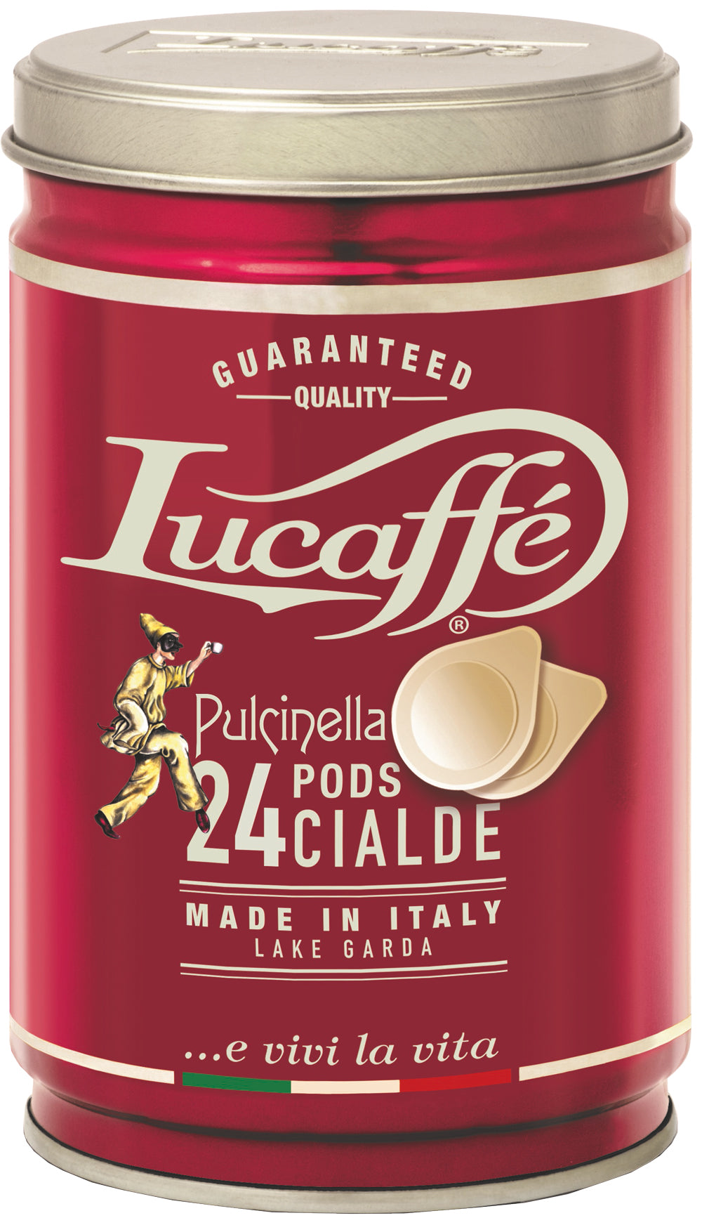 24 Pulcinella compostable ESE Pods $26.64 in recyclable steel tin
