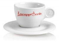 Lucappuccio Cappucino cup and saucer set.